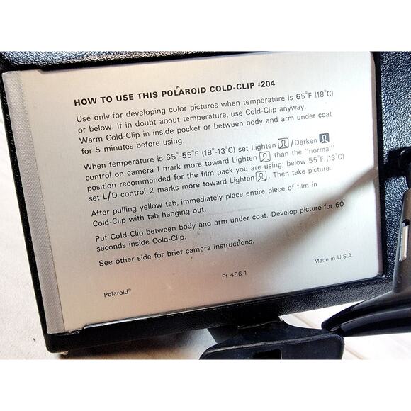 Vintage 1970s Polaroid Square Shooter 2 Black Instant Land Camera Tested - Picture 12 of 14